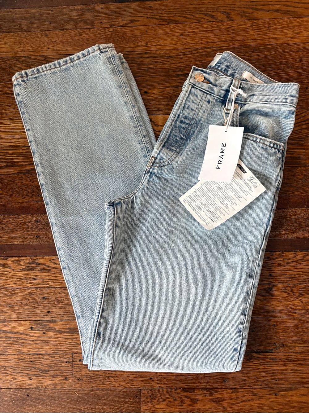FRAME the staple mid rise straight leg outlaw